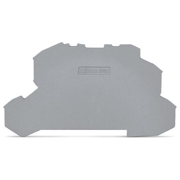 End and intermediate plate 1 mm thick gray image 2