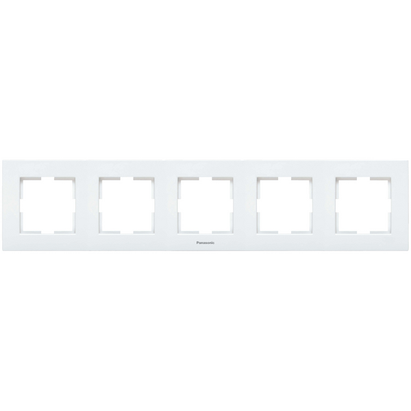 Karre Plus Accessory White Five Gang Frame image 1