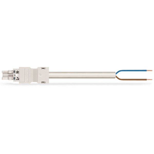 pre-assembled connecting cable Eca Socket/open-ended white image 4
