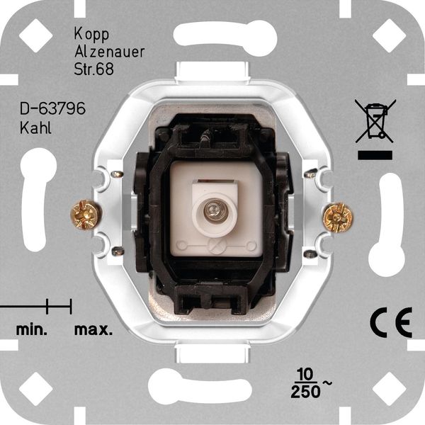 Pushbutton switch socket (change-over) w image 1