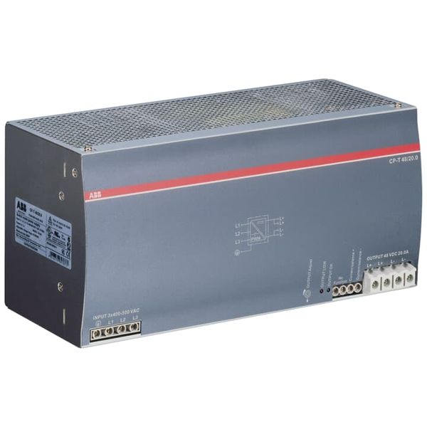 CP-T 48/20.0 Power supply In: 3x400-500VAC Out: 48VDC/20.0A image 3