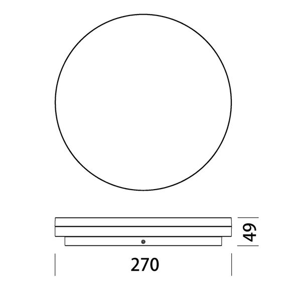 Elegance Round 3 Evolution 24W/18W 3K/4K Dim IP54 white image 3