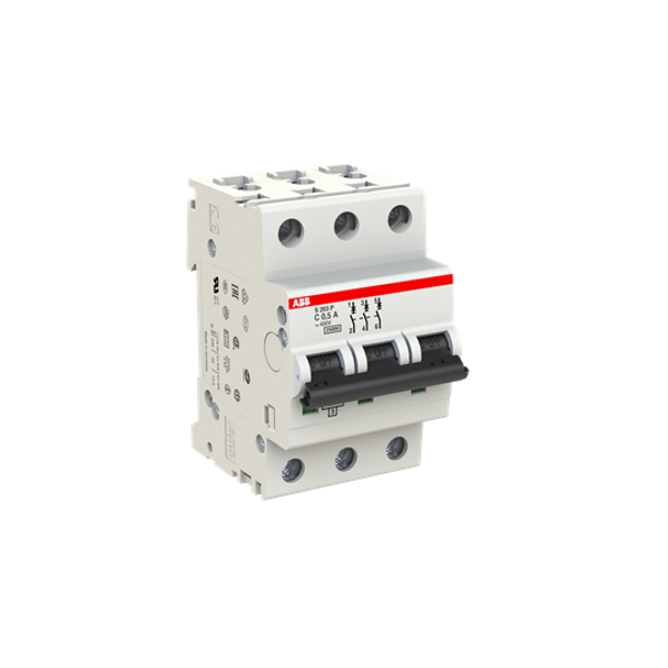 S203P-C1 Miniature Circuit Breaker - 3P - C - 1 A image 3