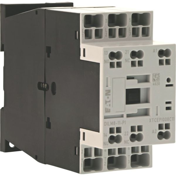 Contactor, 3 pole, 380 V 400 V 3.7 kW, 1 N/O, 1 NC, 110 V 50 Hz, 120 V 60 Hz, AC operation, Push in terminals image 8