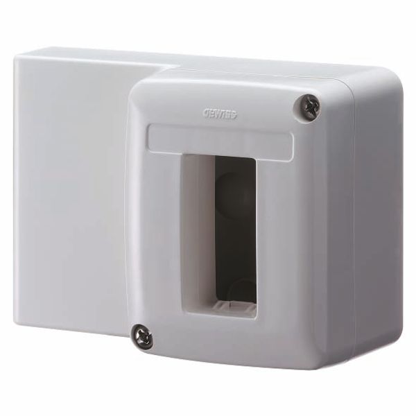 SELF-SUPPORTING DEVICE BOX  FOR SYSTEM DEVICE - FOR MINI TRUNKING - 1 GANG - WHITE RAL 9010 image 2