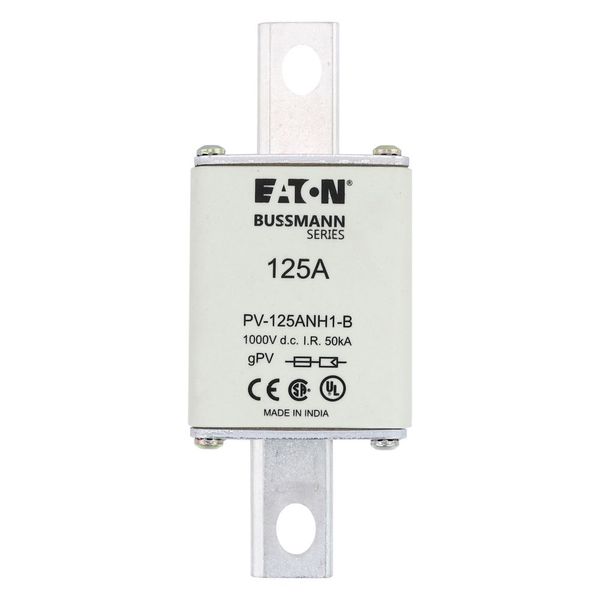FUSE 125A 1000V DC PV SIZE 1 BOLTED TAG image 24