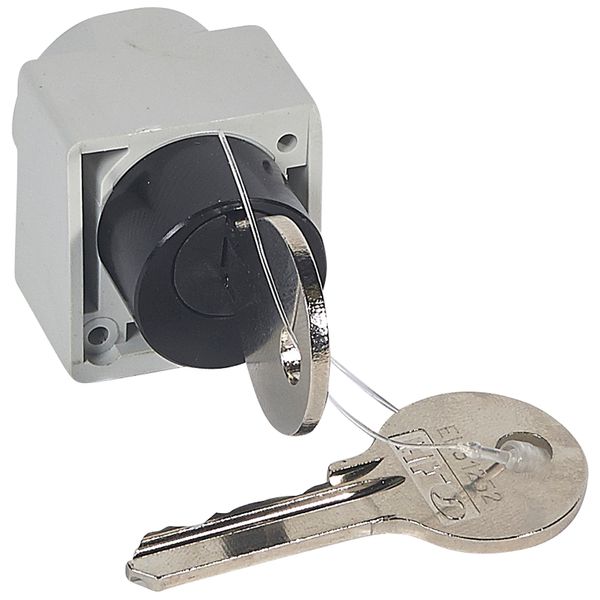 Locking accessory and flat key - for motor-driven handle DPX 250 to 1600 image 1