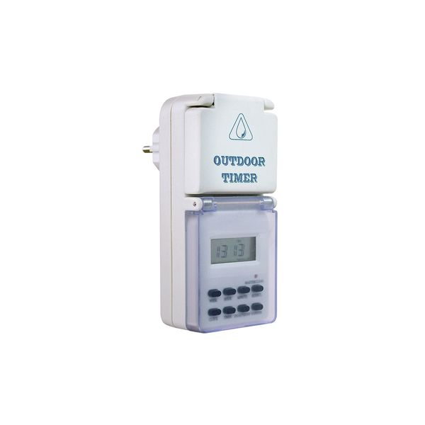 Timer IP 44 digital, outdoor use reliable programming, long life equipment, Energy saver 250V/ 50Hz/ 16A 3500W image 1