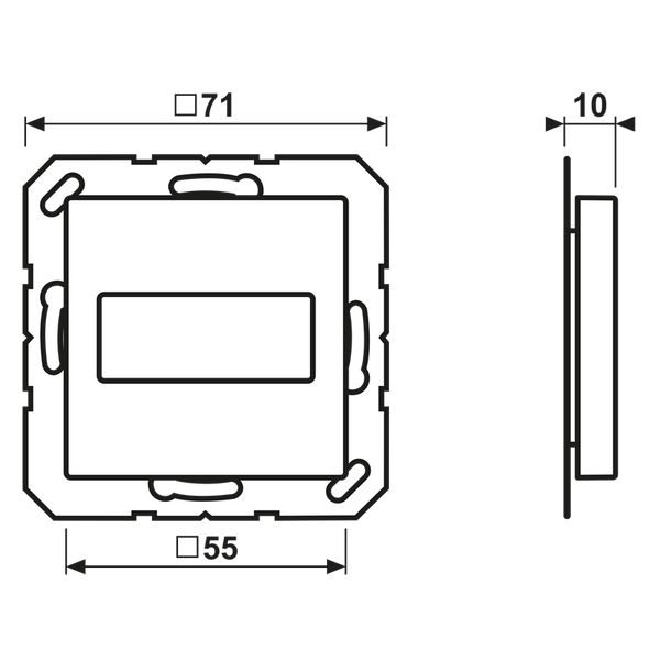 Centre plate for subminiature D-socket A594-1915WW image 6