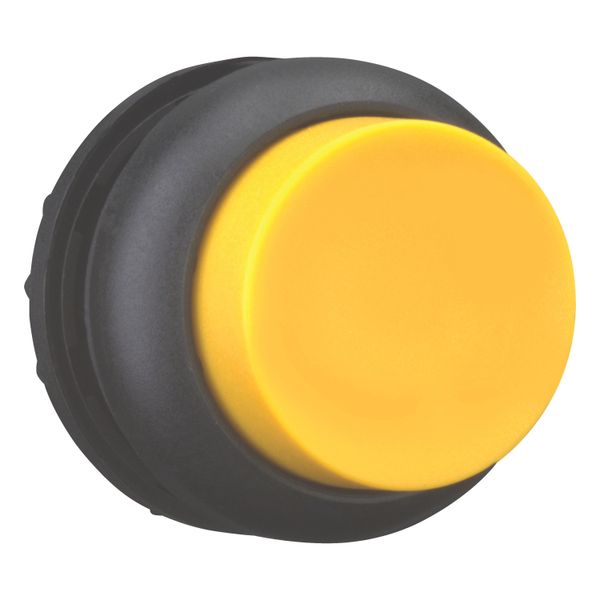 Pushbutton, RMQ-Titan, Extended, maintained, yellow, Blank, Bezel: black image 7