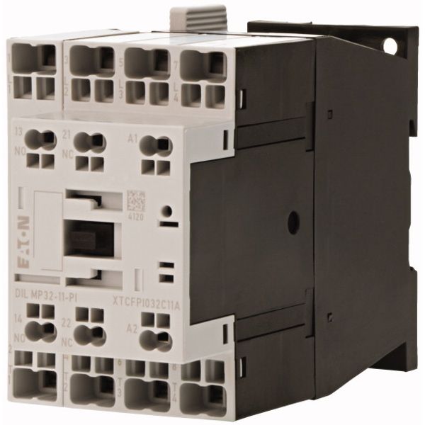 Contactor, 4 pole, AC operation, AC-1: 32 A, 1 N/O, 1 NC, 220 V 50/60 Hz, Push in terminals image 2