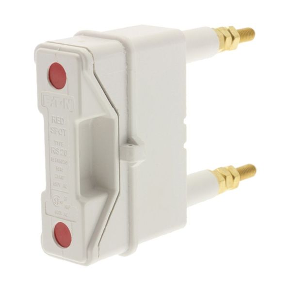Fuse-holder, LV, 20 A, AC 690 V, BS88/A1, 1P, BS, back stud connected, white image 10