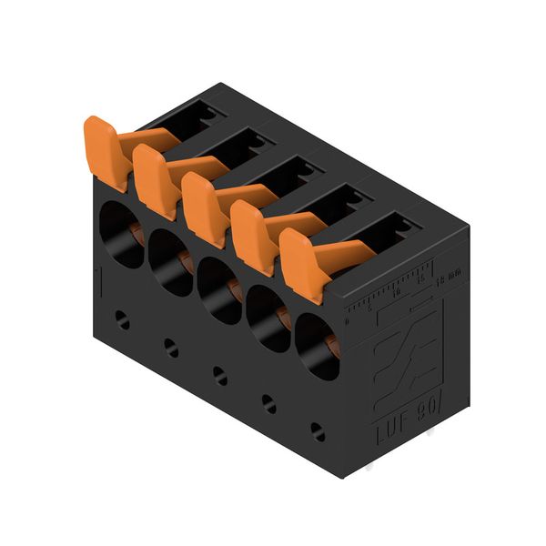 PCB terminal, 10.00 mm, Number of poles: 5, Conductor outlet direction image 2