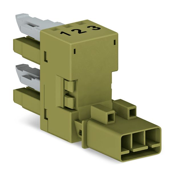 h-distribution connector 3-pole Cod. B light green image 1