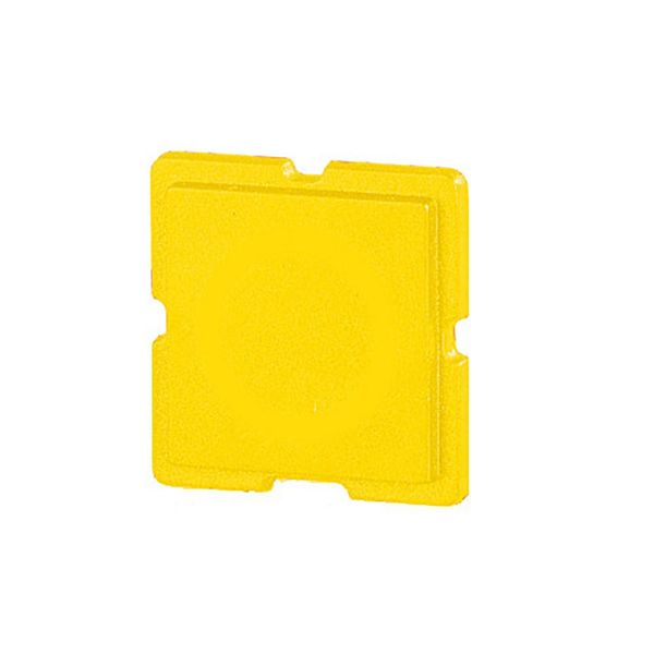Button plate, 18 x 18 mm, yellow image 3