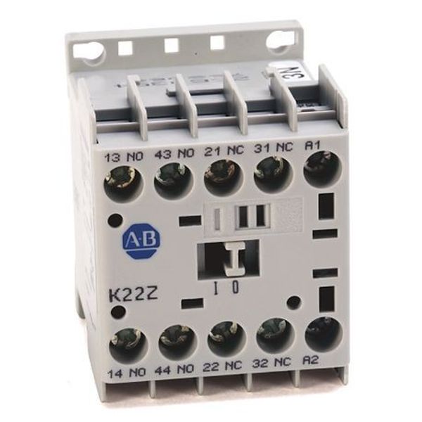 Allen-Bradley, 700-K MCS Mini Contactors, Screw Type Terminals, System Control Voltage: 24 (17...30)V DC, 3 N.O. / 1 N.C. Auxiliary Contacts image 1