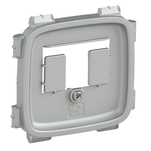 Cover plate Valena Allure - TAE/TDO socket cover - aluminium image 1