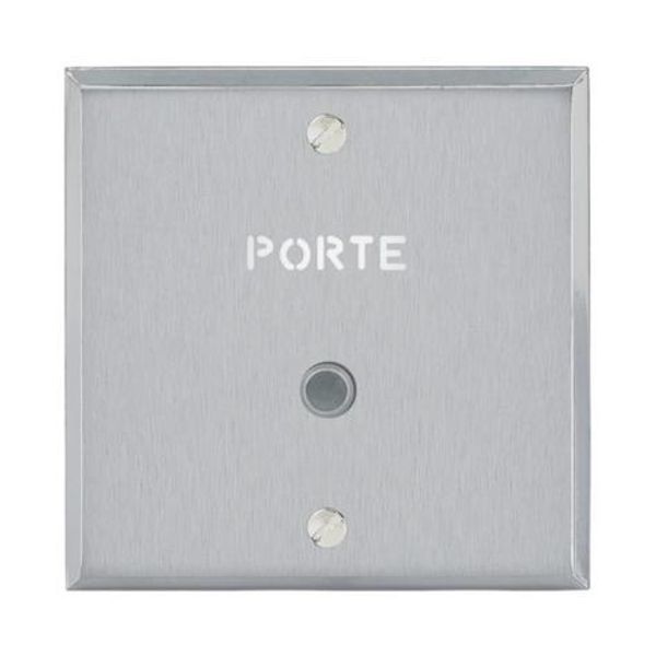 Art d'Arnould universe Illuminated push button memory 1 position without collar with marking Holder - brushed steel image 1