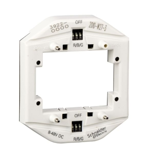 LED light. mod. f. double switch/pbutton as indicator light, 8-32 V, multicolour image 2