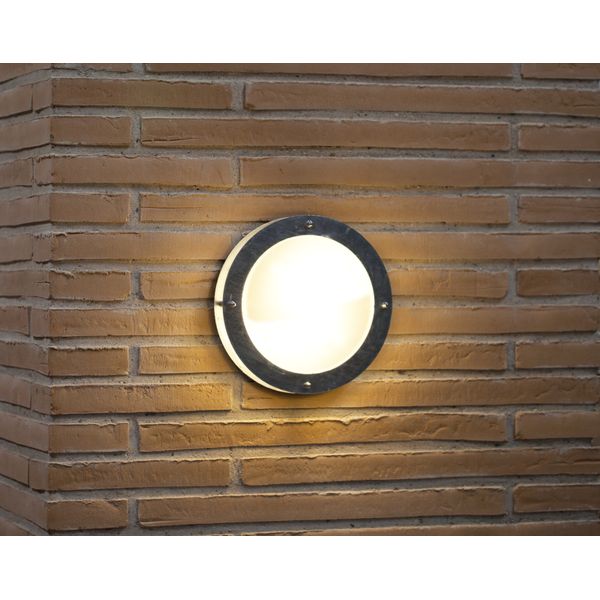 Malte Wall light Galvanized E27 IP54 (21861031) image 2