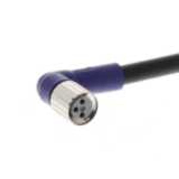 Sensor cable, M8 right-angle socket (female), 3-poles, PVC standard ca image 1