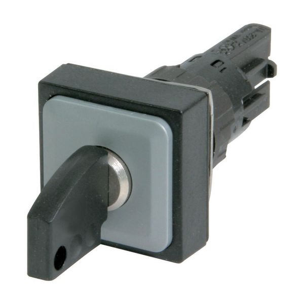 Key-operated actuator, 3 positions, black, maintained image 3