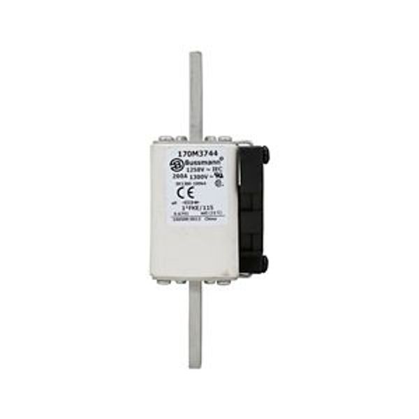 Fuse-link, high speed, 200 A, AC 1250 V, compact size 1, 45 x 59 x 156 mm, aR, IEC, UL, single indicator image 3