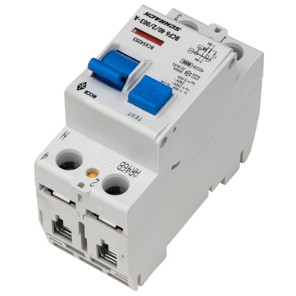 Residual current circuit breaker 40A, 2-p, 30mA,type A,6kA image 5