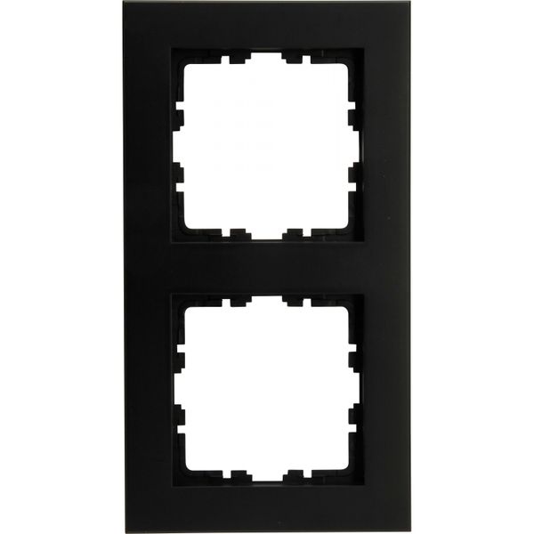 HK07 PURE - Abdeckrahmen 2-fach, Farbe: schwarz matt image 1