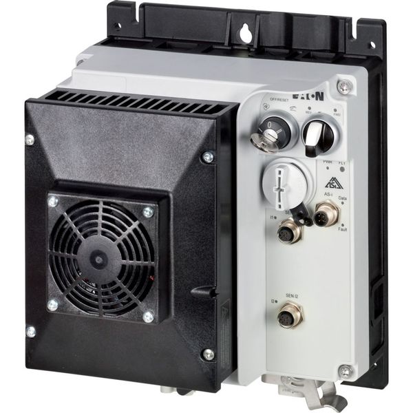 Speed controllers, 8.5 A, 4 kW, Sensor input 4, 230/277 V AC, AS-Interface®, S-7.4 for 31 modules, HAN Q4/2, with braking resistance, with fan image 10