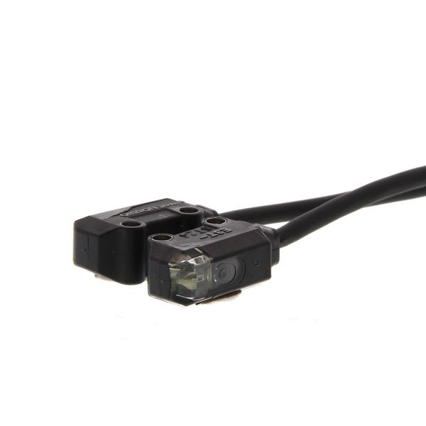 Photoelectric sensor, through-beam, miniature, side view, 300mm, PNP, image 2