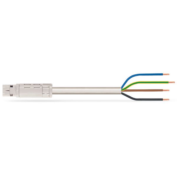 pre-assembled connecting cable;Eca;Plug/open-ended;white image 2