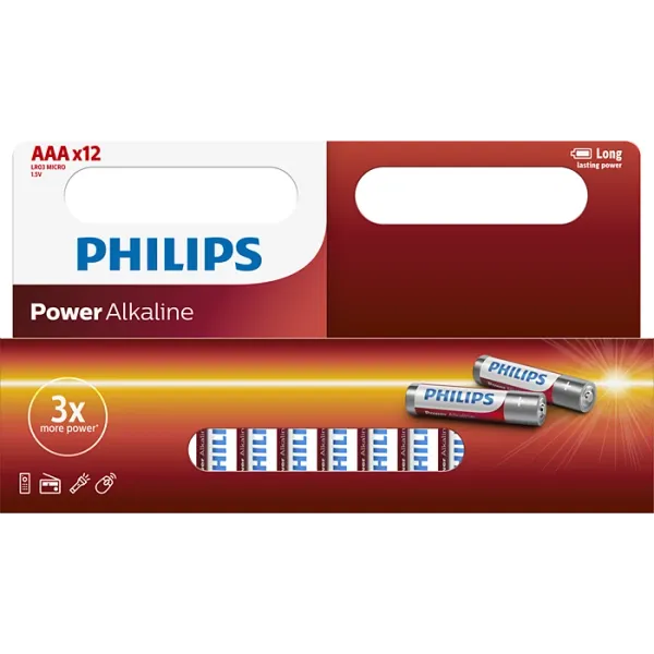 BATERIE POWER ALKALINE AAALR03P12W/10 image 1