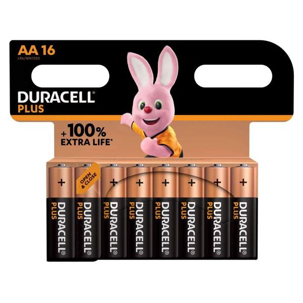 DURACELL Plus MN1500 LR6 AA BL16 image 1