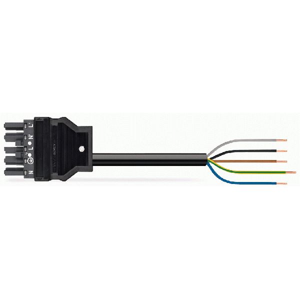 pre-assembled connecting cable Eca Plug/open-ended blue image 3