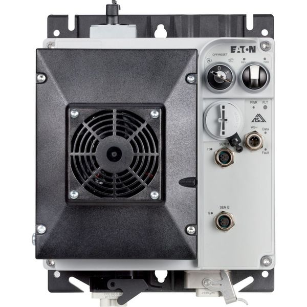 Speed controllers, 8.5 A, 4 kW, Sensor input 4, 180/207 V DC, AS-Interface®, S-7.4 for 31 modules, HAN Q4/2, with manual override switch, with fan image 15