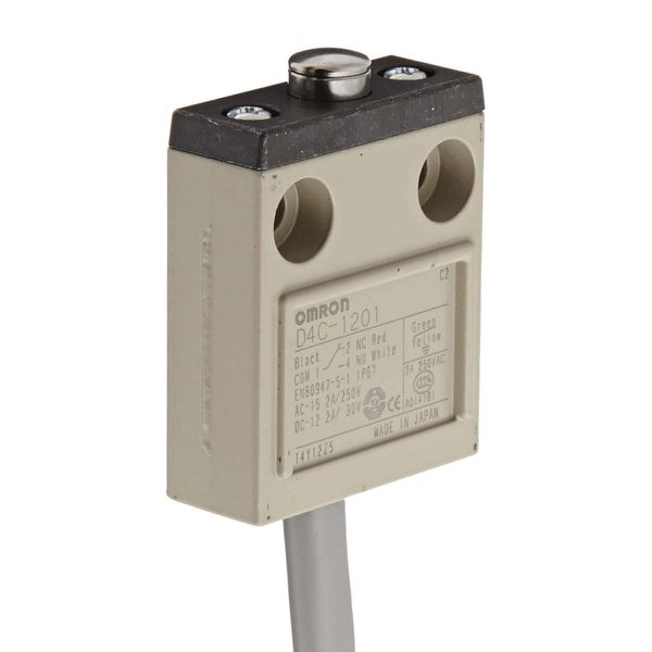 Compact enclosed limit switch, pin plunger, 5 A 250 VAC, 4 A 30 VDC, 3 image 1