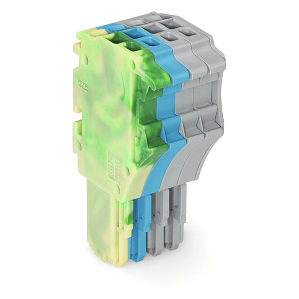 1-conductor female connector Push-in CAGE CLAMP® 1.5 mm² green-yellow/ image 1