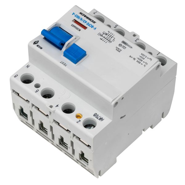 Residual current circuit breaker, 63A, 4-pole,30mA, type A,V image 3