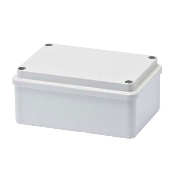 JUNCTION BOX WITH PLAIN SCREWED LID - IP56 - INTERNAL DIMENSIONS 120X80X50 - SMOOTH WALLS - GWT960ºC - GREY RAL 7035 image 2
