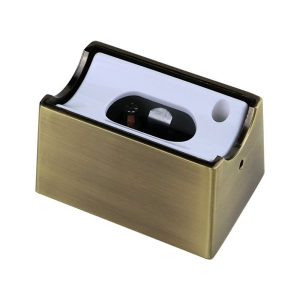 Lamp holder S14s metal housing brushed brass set of 2pcs image 1