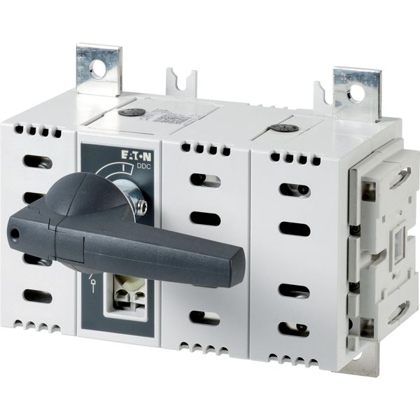 DC switch disconnector, 630 A, 2 pole, 2 N/O, 2 N/C, with grey knob, service distribution board mounting image 3