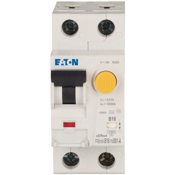 RCD/MCB combination, 16 A, 10 mA, MCB trip characteristic: B, 1p+N, RCD trip characteristic: A image 2