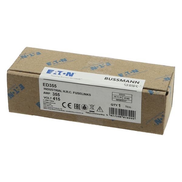 Fuse-link, LV, 355 A, AC 415 V, BS88/B3, BS88/B4, 38 x 136 mm, gL/gG, BS image 14