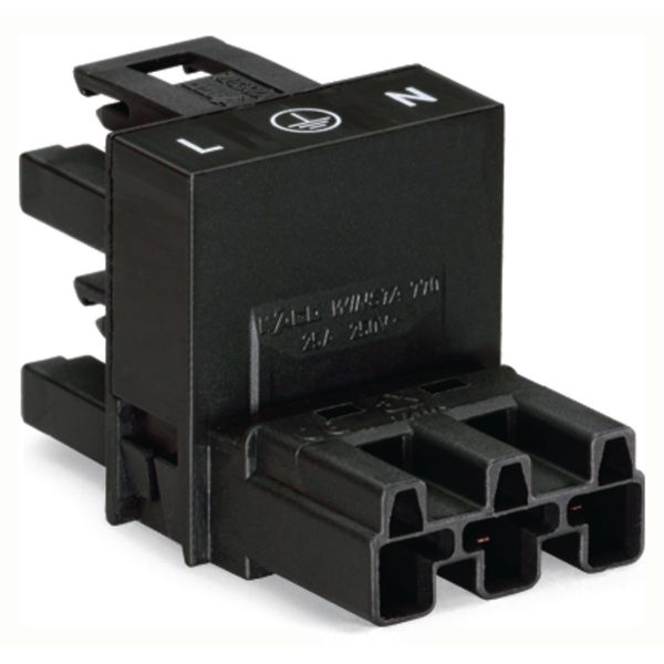 h-distribution connector 3-pole Cod. A black image 3