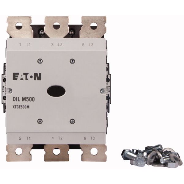 Contactor, 380 V 400 V 265 kW, 2 N/O, 2 NC, RAC 500: 250 - 500 V 40 - 60 Hz/250 - 700 V DC, AC and DC operation, Screw connection image 2