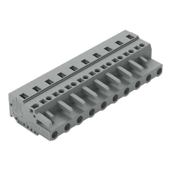 1-conductor female connector CAGE CLAMP® 2.5 mm² gray image 1