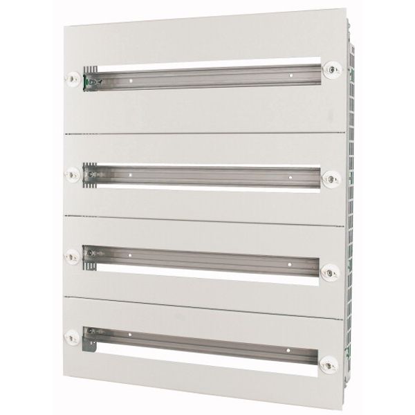 Mounting insert with steel front plates HxW=1449x1000mm, 7 rows image 1