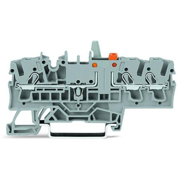 2002-1774/401-000 3-conductor disconnect/test terminal block; with mechanical interlock; with test option image 1