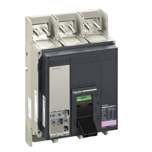 circuit breaker ComPact NS630bN, 50 kA at 415 VAC, Micrologic 5.0 trip unit, 630 A, fixed,3 poles 3d image 3
